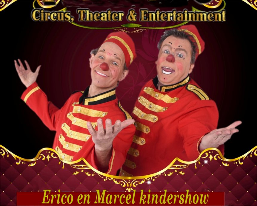 Erico en Marcel kindershow boekt u bij www.kwekel-evenementen.nl