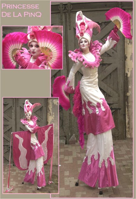 Princesse de la PinQ, steltloper te boeken bij www.kwekel-evenementen.nl